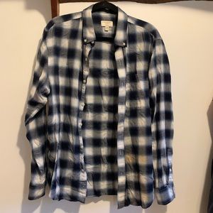 Club Monaco slim fit plaid shirt